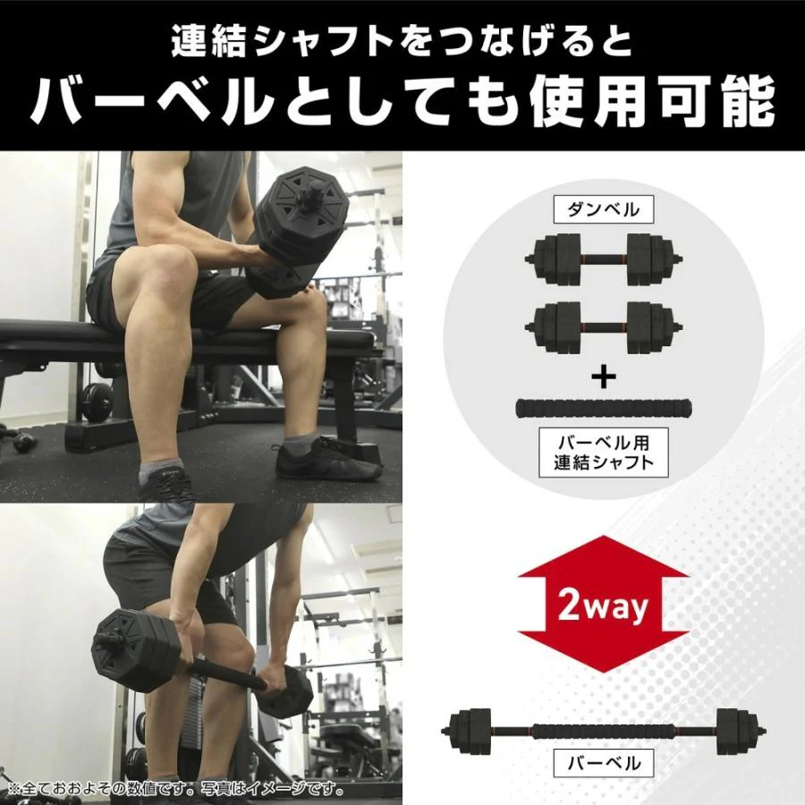 可変式ダンベル 5kg×2個セット - Image 4