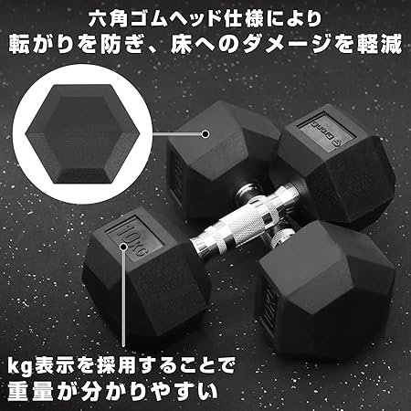 【販売終了予定】ヘックスダンベル 2個セット - Image 7