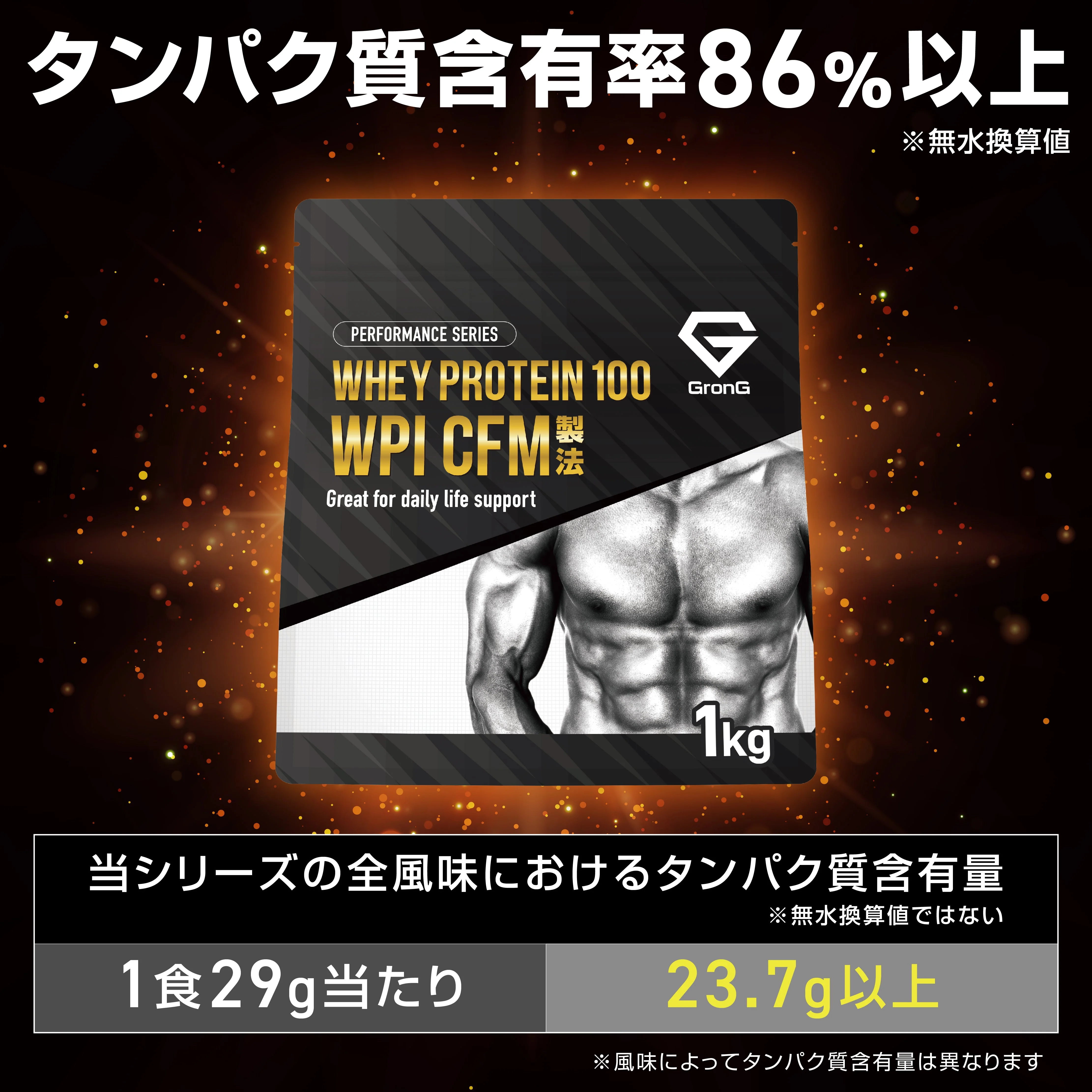 ホエイプロテイン100 WPI CFM製法 パフォーマンス - Image 3
